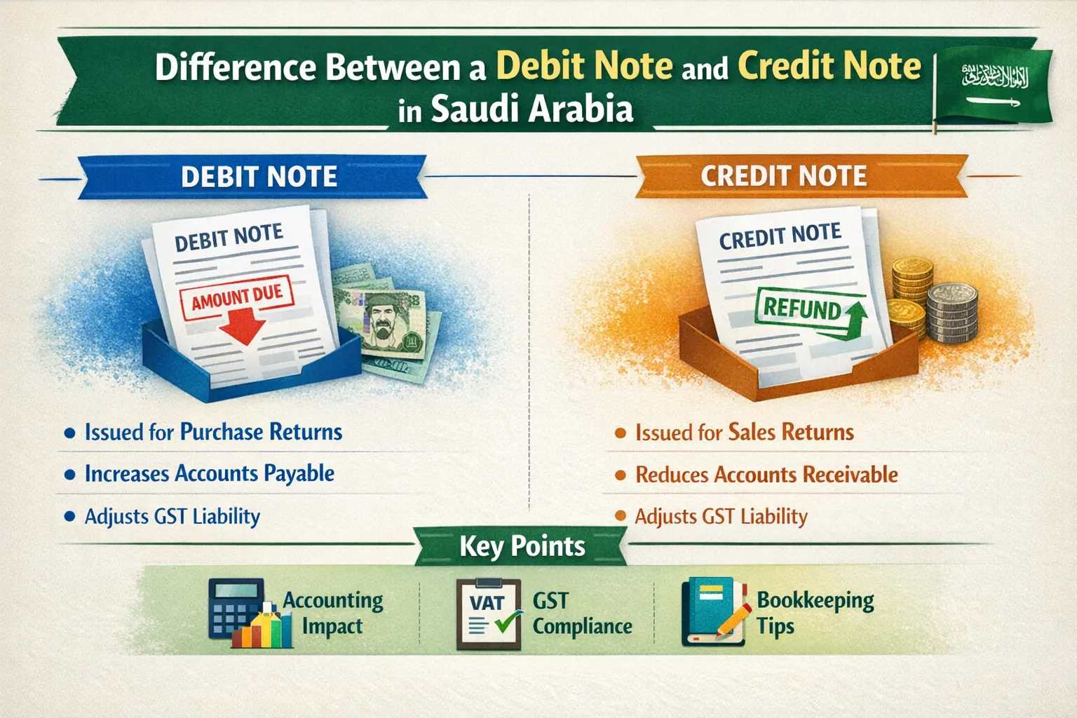Between a Debit Note and a Credit Note
