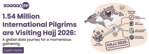 highlighting data insights for the 1.54 million international pilgrims attending Hajj 2026.